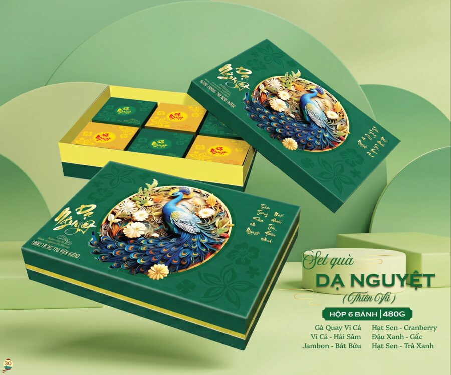 Set quà Dạ Nguyệt Bibica 2026 — 480g 6 bánh