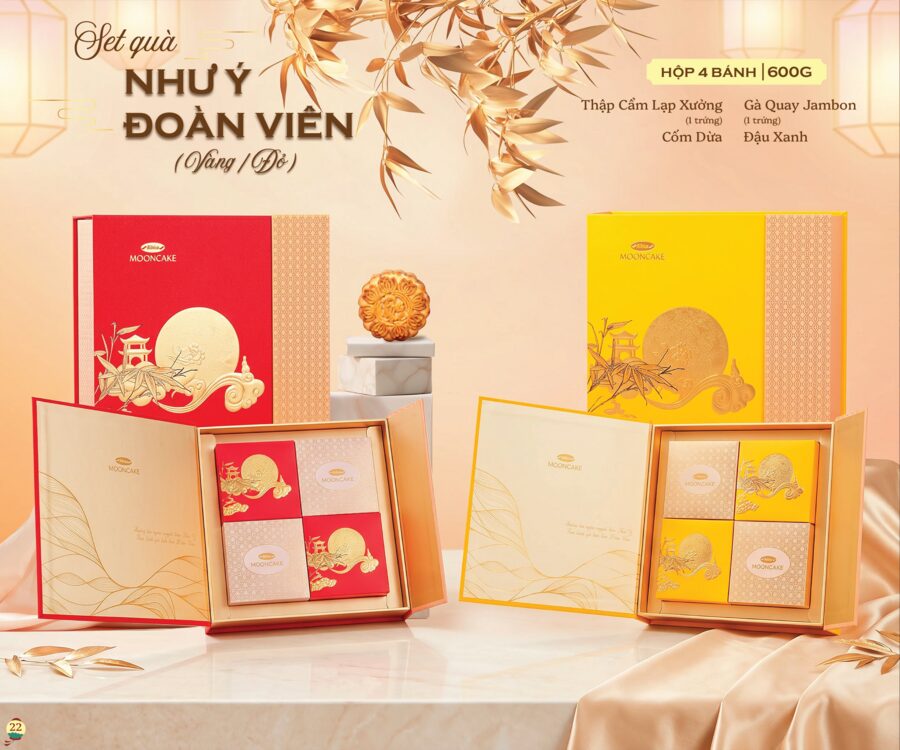 Set quà Như Ý Đoàn Viên Bibica 2026 — 600g 4 bánh